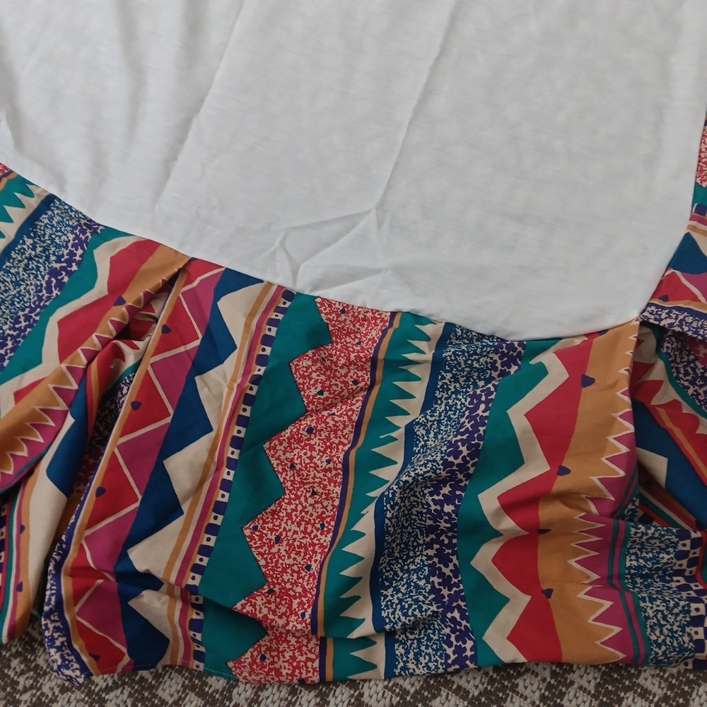 Vintage 1980's Collier Campbell Twin Southwestern Comforter Set 4 Reversible - Picture 7 of 9